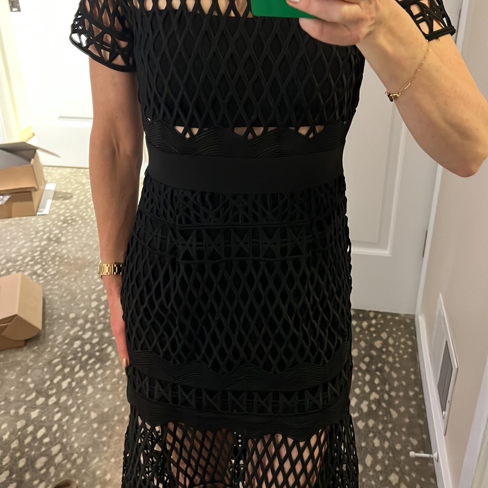 Self-Portrait peekaboo dress - Picture 6 of 10